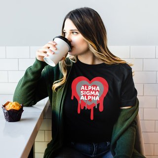 Alpha Sigma Alpha Bleeding Heart Tee