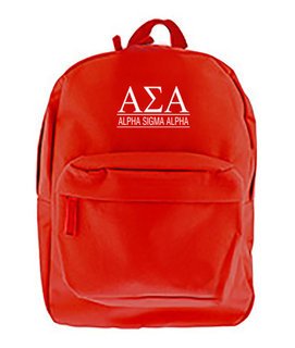 Alpha Sigma Alpha Custom Text Backpack