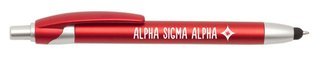 Alpha Sigma Alpha Retractable Stylus Pen