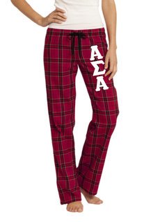 Alpha Sigma Alpha Women's Flannel Plaid Pant - PJ's