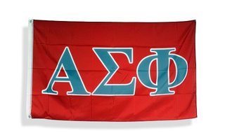Alpha Sigma Phi Big Greek Letter Flag