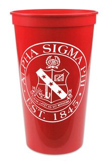 Alpha Sigma Phi Big Plastic Stadium Cup