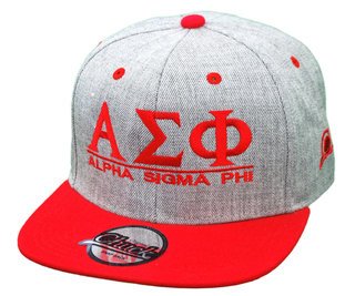 Alpha Sigma Phi Flatbill Snapback Hats Original