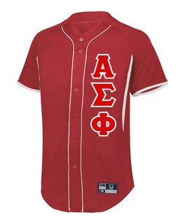 Alpha Sigma Phi Lettered Baseball Jersey