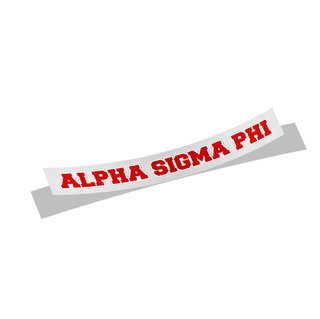 Alpha Sigma Phi Long Window Sticker