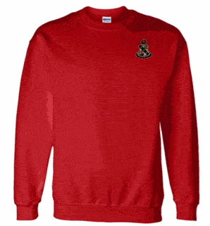 DISCOUNT-Alpha Sigma Phi World Famous Crest - Shield Crewneck Sweatshirt