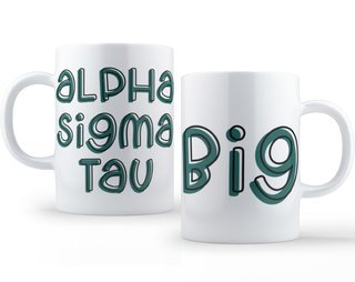 Alpha Sigma Tau Bubble Big Sister Mug