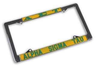 Alpha Sigma Tau License Plate Frame