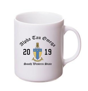 Alpha Tau Omega Crest & Year Ceramic Mug