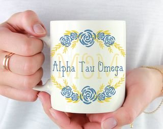 Alpha Tau Omega Mom Floral Mug