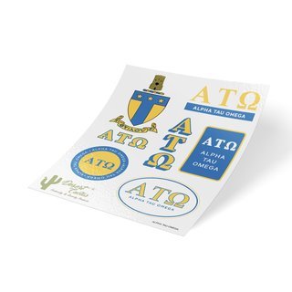 Alpha Tau Omega Traditional Sticker Sheet