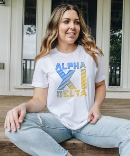 Alpha Xi Delta Big Lines Tee