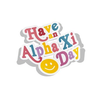 Alpha Xi Delta Day Decal Sticker
