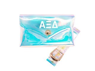 Alpha Xi Delta Holographic Belted Fanny Pack