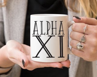 Alpha Xi Delta Inline Coffee Mug