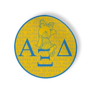 Alpha Xi Delta Mascot Round Decals