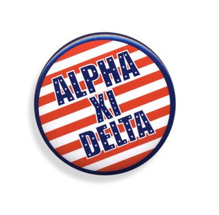 Alpha Xi Delta Patriotic USA Button