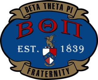 Beta Theta Pi Banner Crest Shield Decal Sale 6 95 Greek Gear