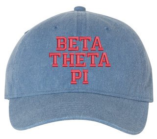 Beta Theta Pi Pigment Dyed Baseball Cap