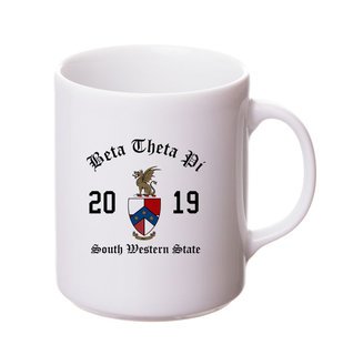 Beta Theta Pi Crest & Year Ceramic Mug