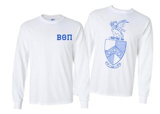 Beta Theta Pi World Famous Crest - Shield Long Sleeve T-Shirt- $24.95!