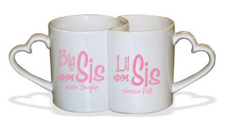 Big Sis / Lil' Sis Heart Mug