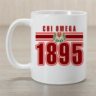 Chi Omega Established Year Coffee Mug - Personalized!