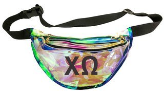 Chi Omega Holographic Fanny Pack