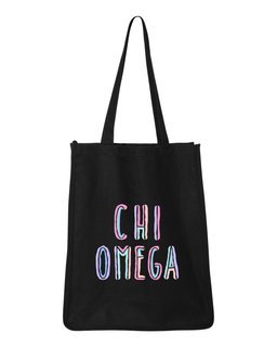 Chi Omega Jumbo All In Tote Bag