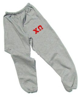 Chi Omega Lettered Thigh Sweatpants