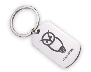 Chi Omega Mascot Stainless Keychain