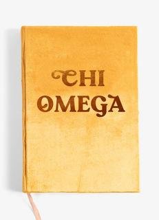 Chi Omega Velvet Notebook