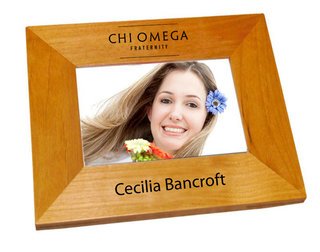 Chi Omega Mascot Wood Picture Frame