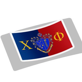 Chi Phi Flag Decal Sticker