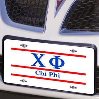 Chi Phi Lettered Lines License Cover