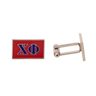 Chi Phi Rectangle Cuff Links