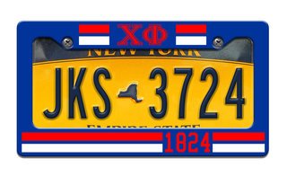 Chi Phi Year License Plate Frame