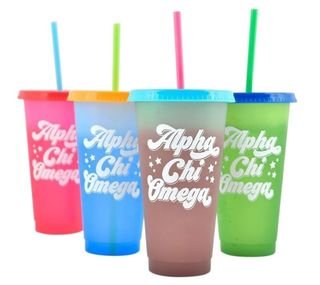 Sorority Color Changing Cups (Set of 4)