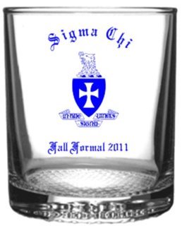 Sigma Sigma Sigma Shot Glass Frat and Sorority Barware Glass Shot Glass Sigma