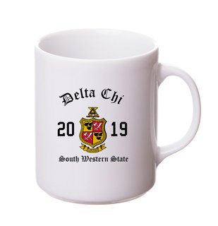 Delta Chi Crest & Year Ceramic Mug