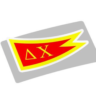 Delta Chi Flag Decal Sticker