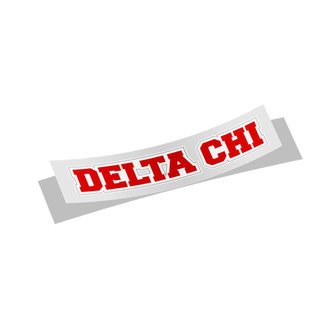 Delta Chi Long Window Sticker