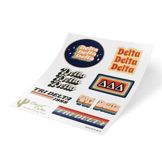 Delta Delta Delta Stickers Car Decals Greek Gear