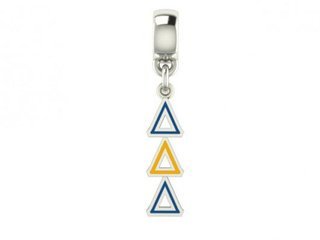 Delta Delta Delta Color Filled Stainless Lavaliere Necklace - ON SALE!