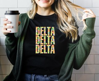 Delta Delta Delta Island Floral Tee