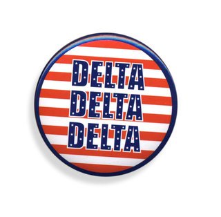 Delta Delta Delta Patriotic USA Button