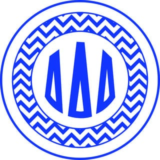 Delta Delta Delta Stickers Car Decals Greek Gear
