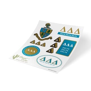 Delta Delta Delta Stickers Car Decals Greek Gear