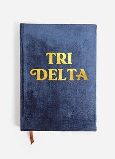 Delta Delta Delta Velvet Notebook