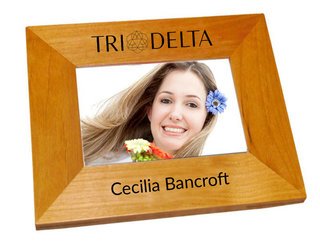 Delta Delta Delta Mascot Wood Picture Frame